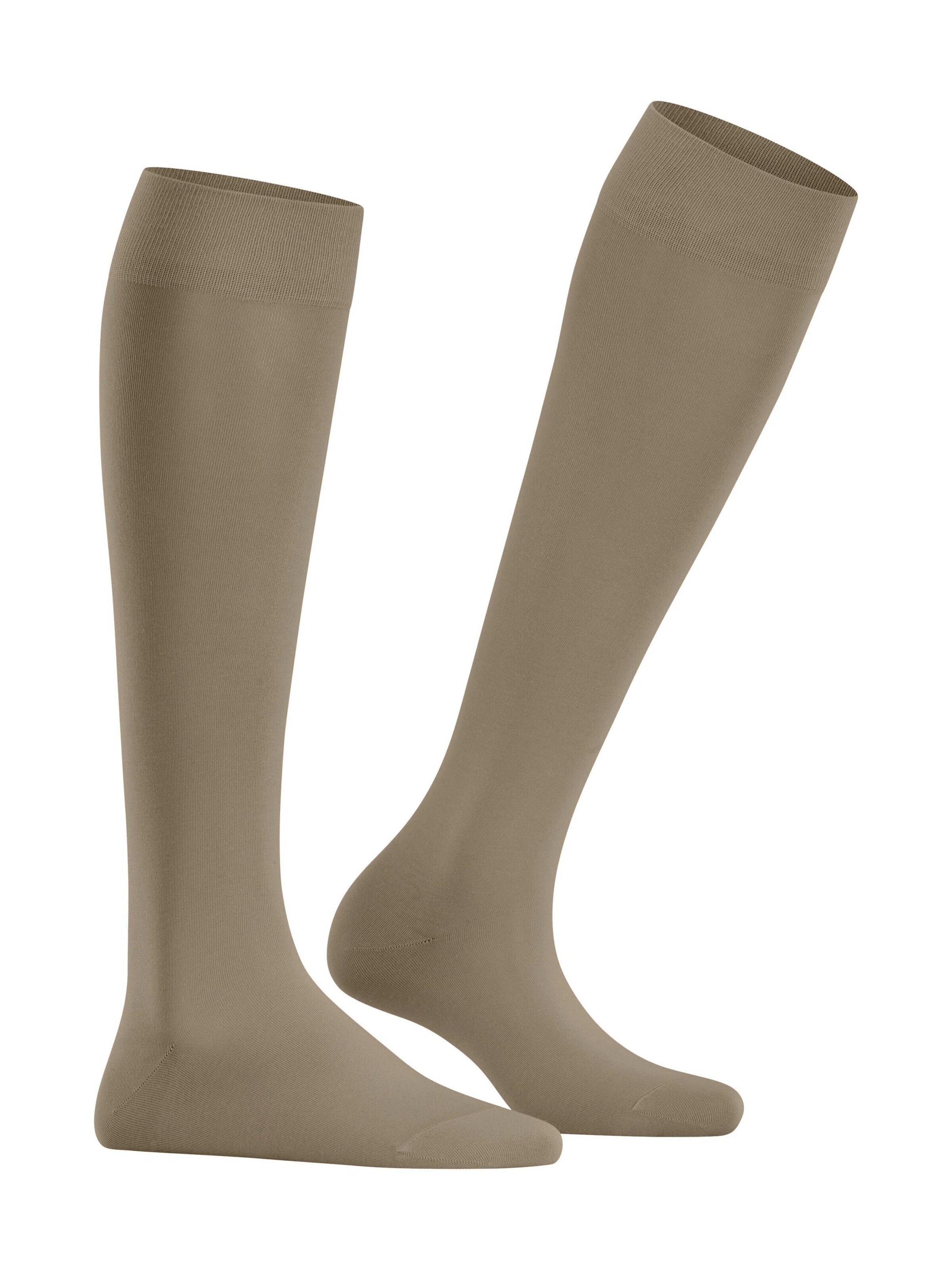 FALKE Kniestrümpfe 'Cotton Touch'‌‌‌‌ in Beige
