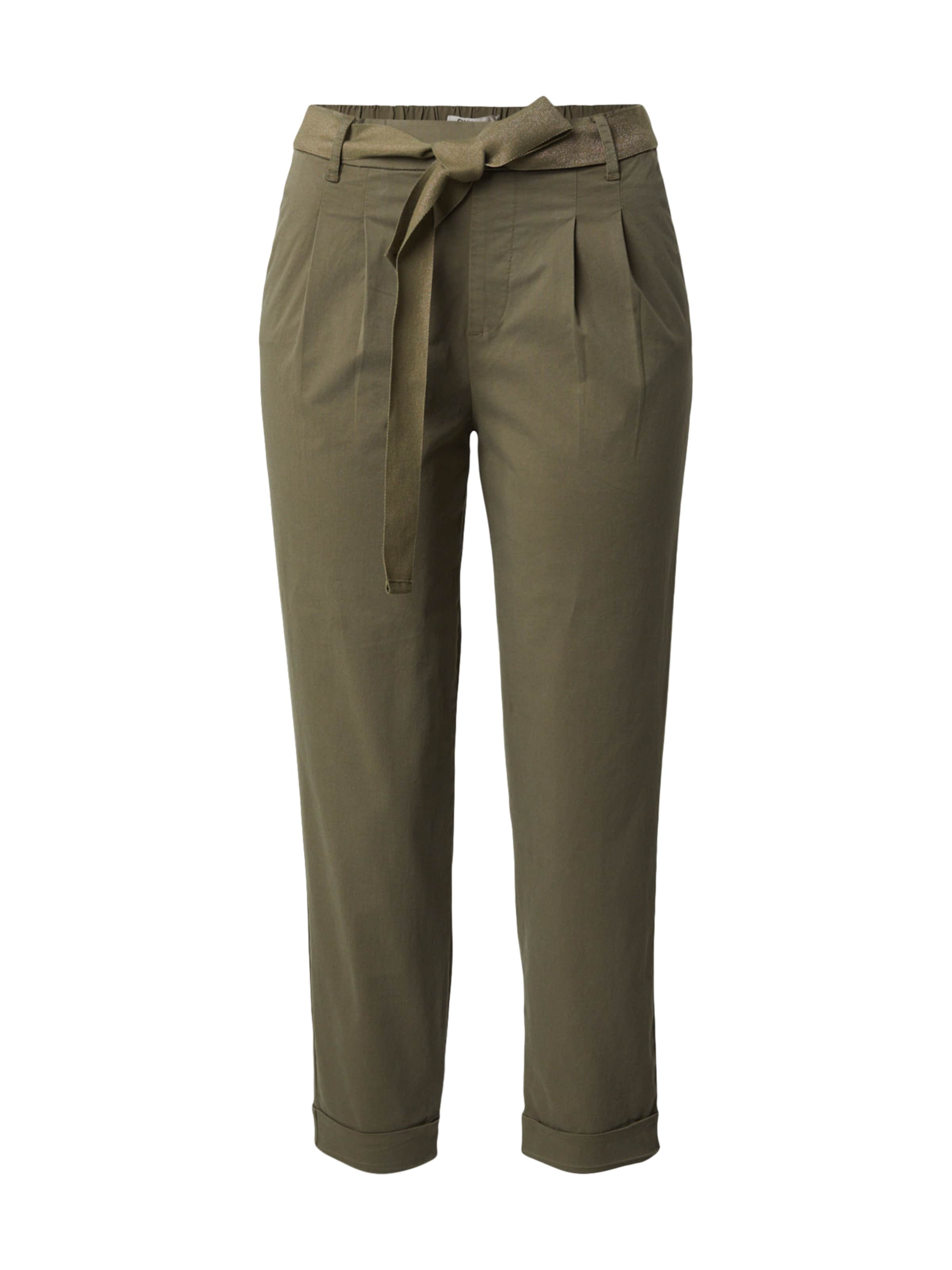 ONLY - Pantalón plisado 'ONLRITA-EVELYN' en verde: frente