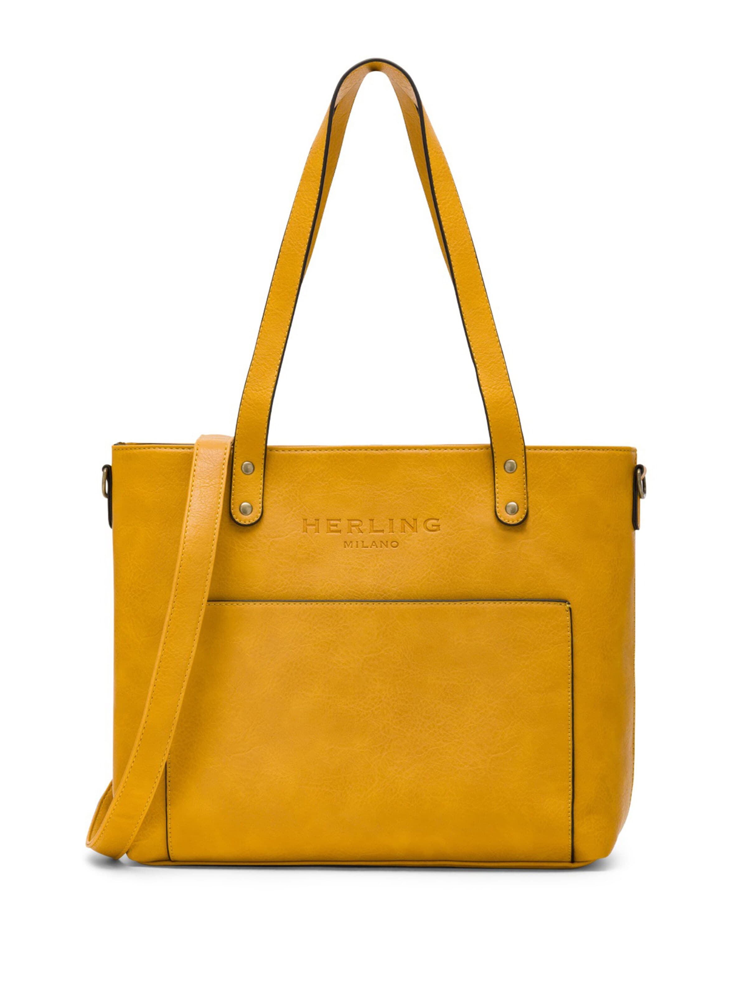Herling Shopper 'Mauer' in Yellow: front