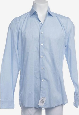 Marc O'Polo Button Up Shirt in L in Blue: front