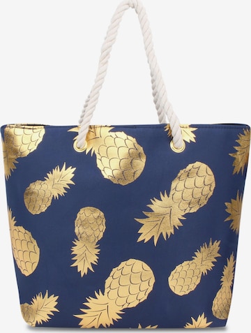 normani Beach Bag in Blue: front