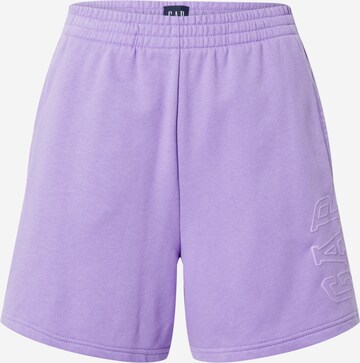 GAP Regular Trousers in Purple: front