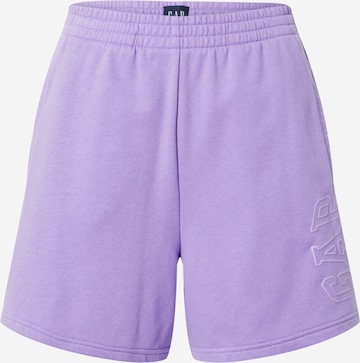 GAP - Regular Calças em roxo: frente