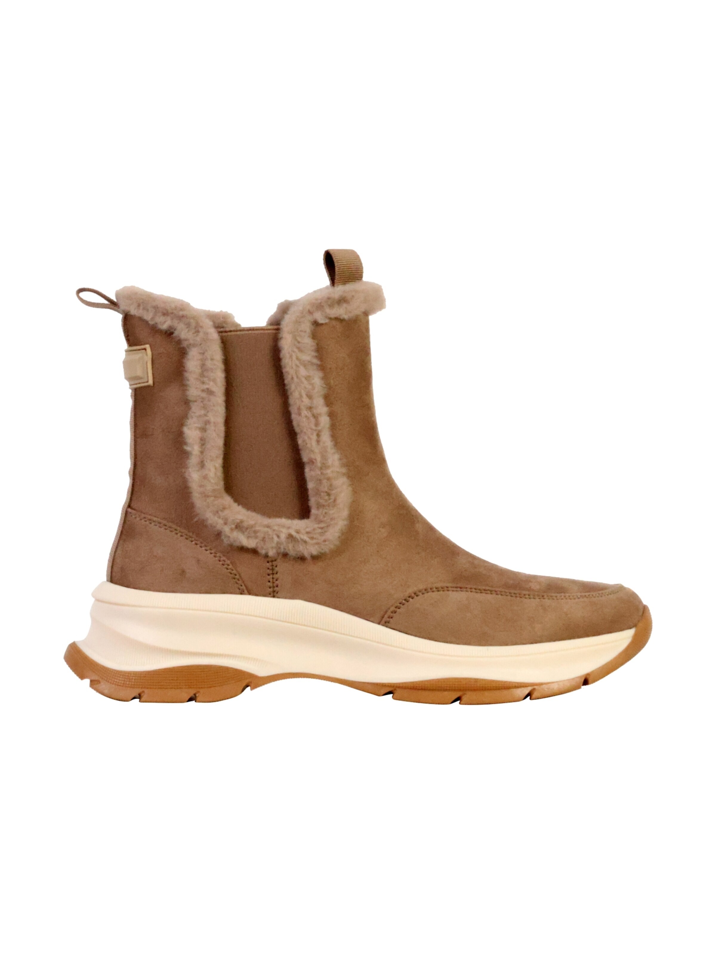 Super Mode Sneakersy wysokie 'Hohe Sneaker mit Reißverschluss' w kolorze brązowy