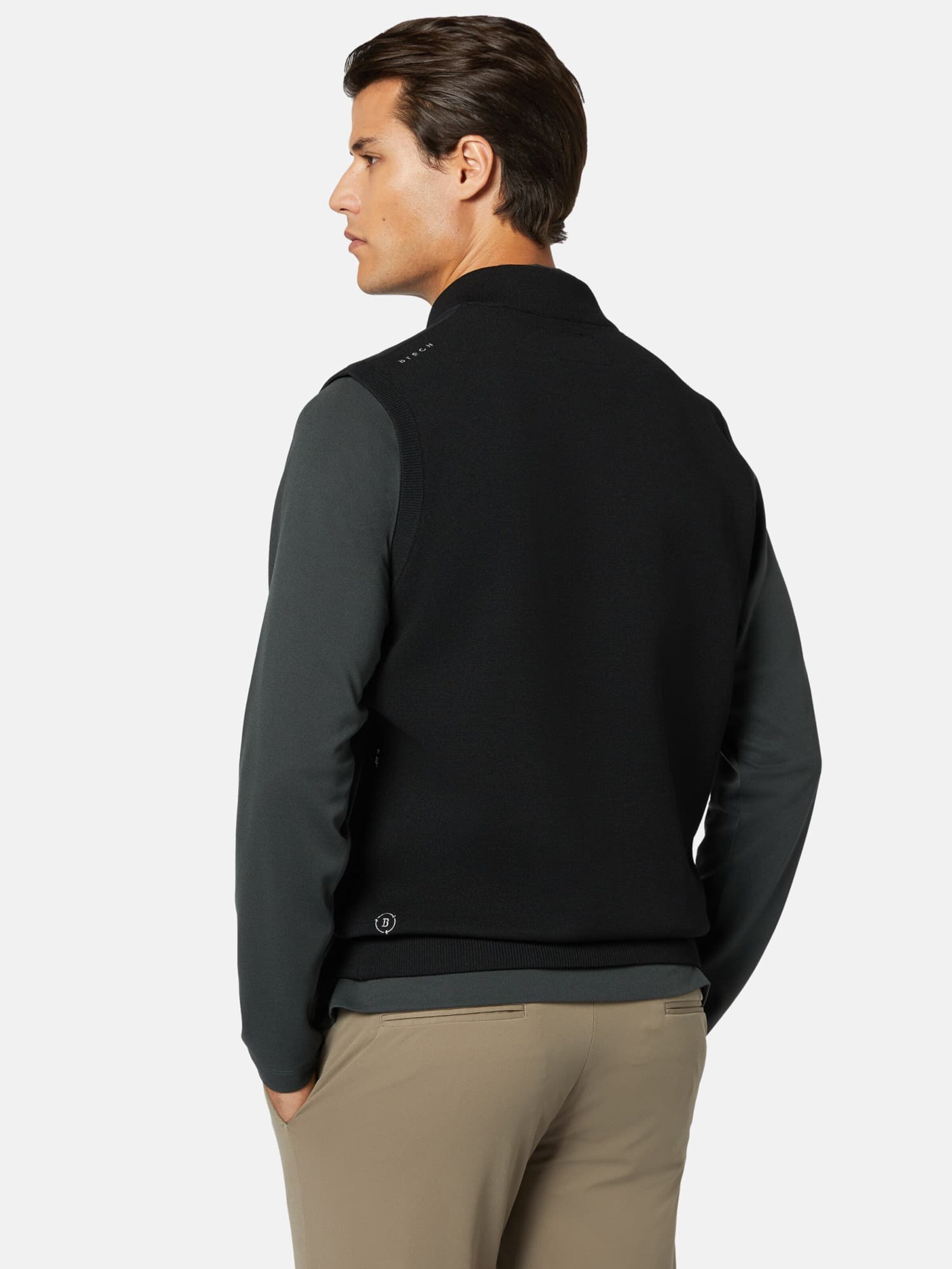 Männer Jacken Boggi Milano Weste in Schwarz - JF41973 Männer Jacken Boggi Milano Weste in Schwarz - JF41973
