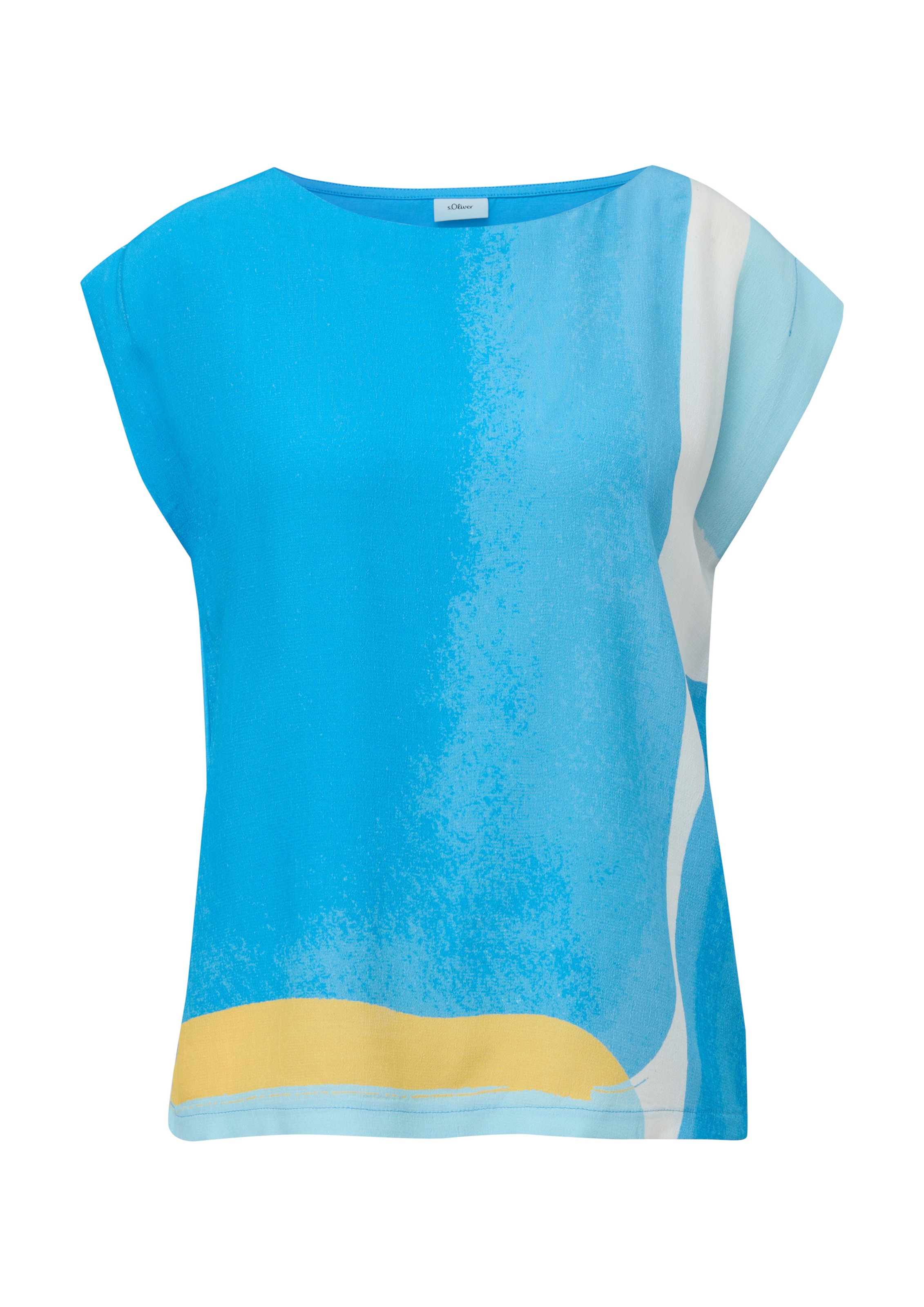 s.Oliver BLACK LABEL T-Shirt in Blau: Vorderseite