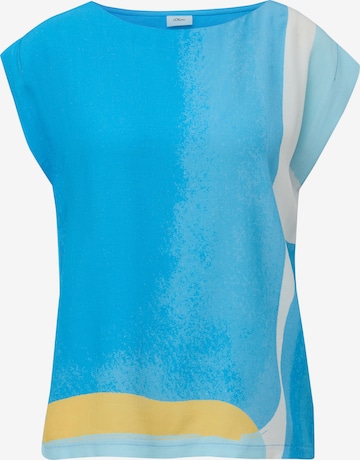 Maglietta di s.Oliver BLACK LABEL in blu: frontale