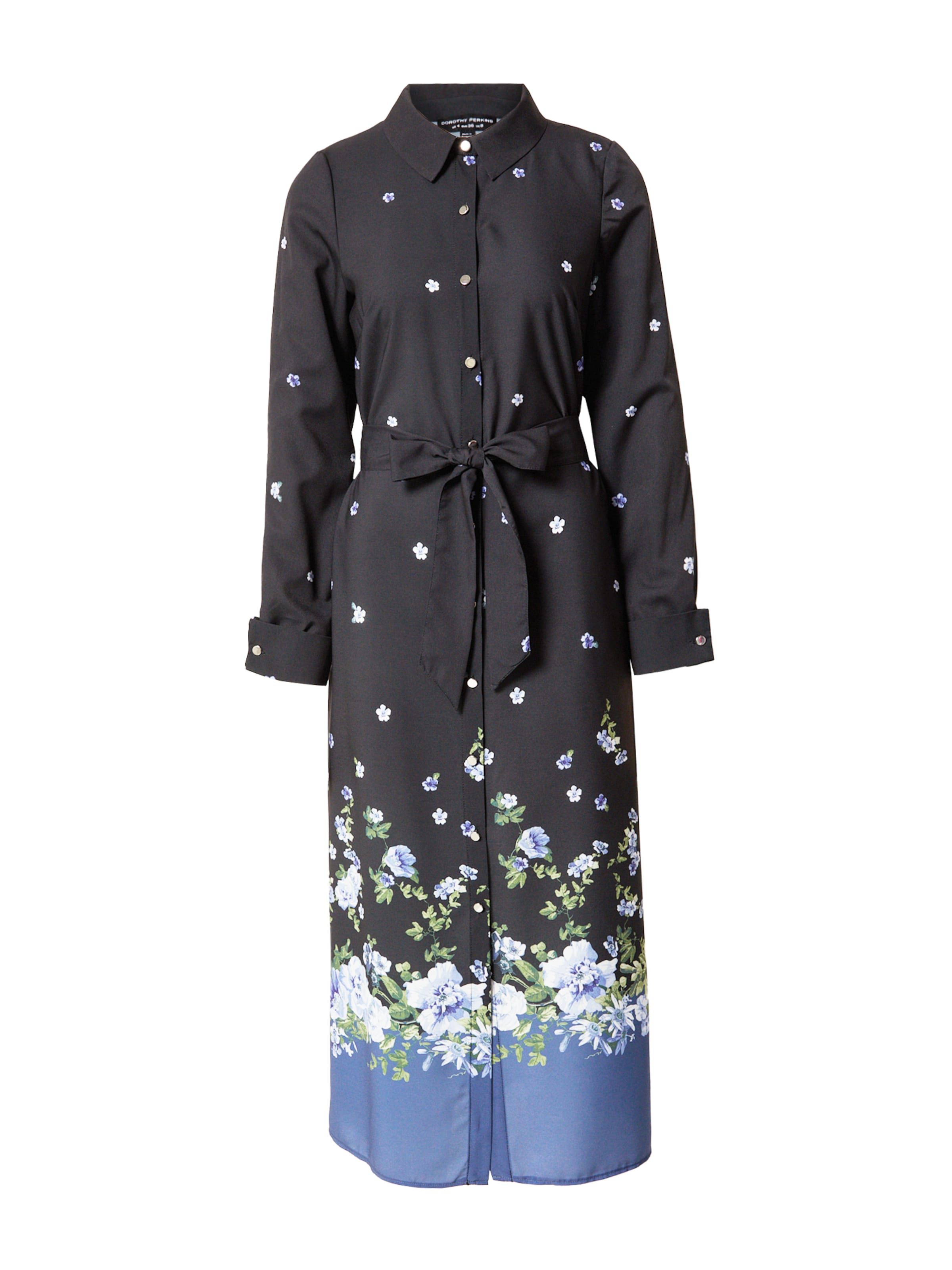 Dorothy Perkins Shirt dress in Black: front