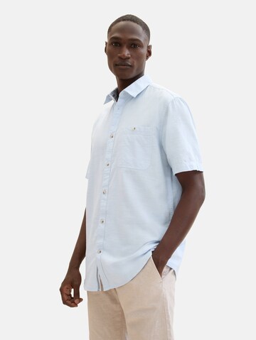 TOM TAILOR Regular Fit Hemd in Blau