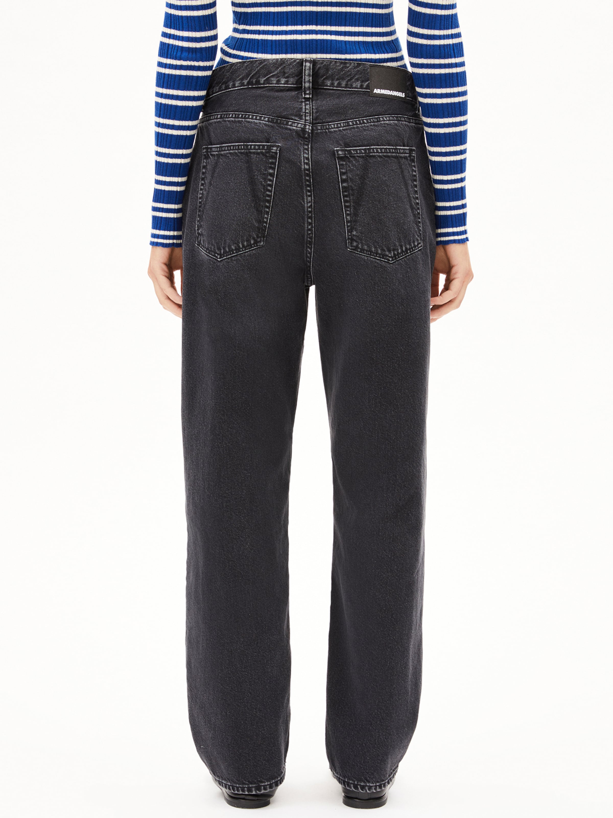 ARMEDANGELSLoosefit Traperice 'Haayi' - crna boja: prednji dio