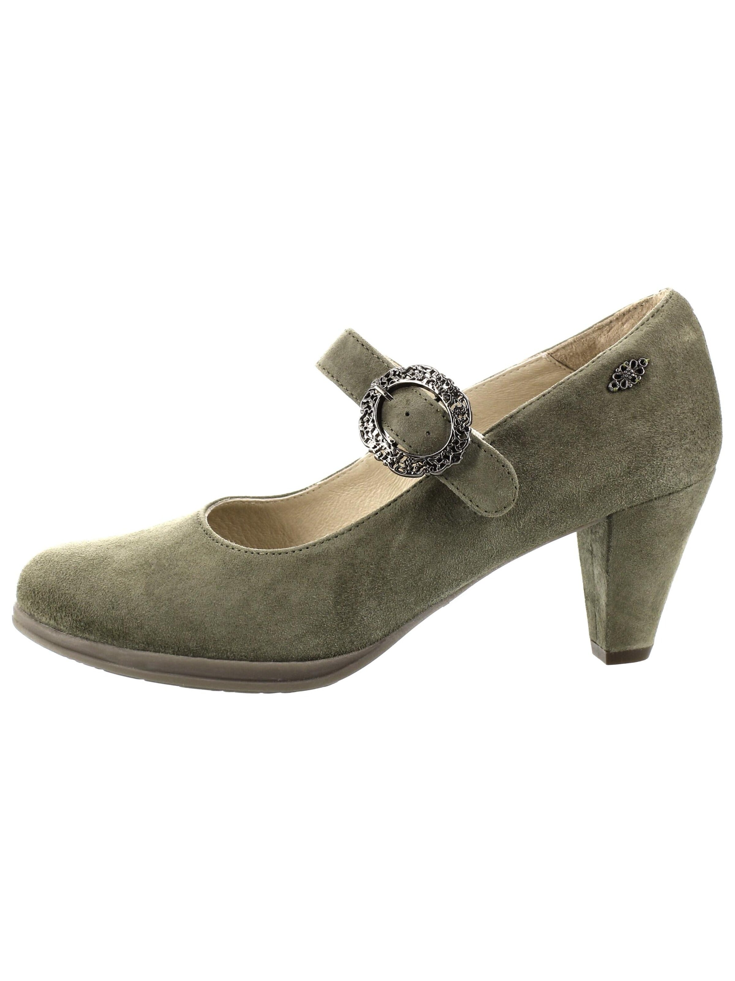 XAVER LUIS Schuhmanufaktur Pumps 'Rosi' in Green: front