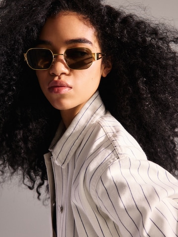 Pull&Bear Sluneční brýle – zlatá