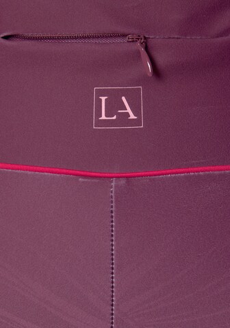 LASCANA ACTIVE Slimfit Sportovní kalhoty – fialová