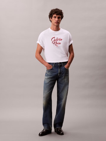 Calvin Klein Jeans T-shirt i vit