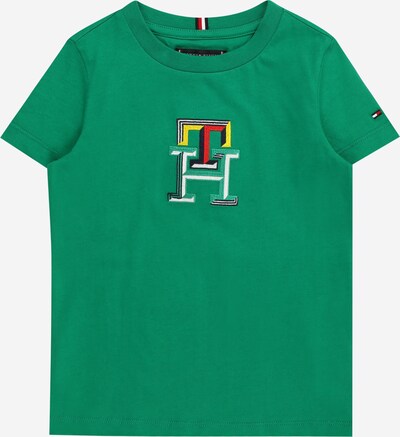 TOMMY HILFIGER T-shirt i grön / röd / svart / vit, Produktvy