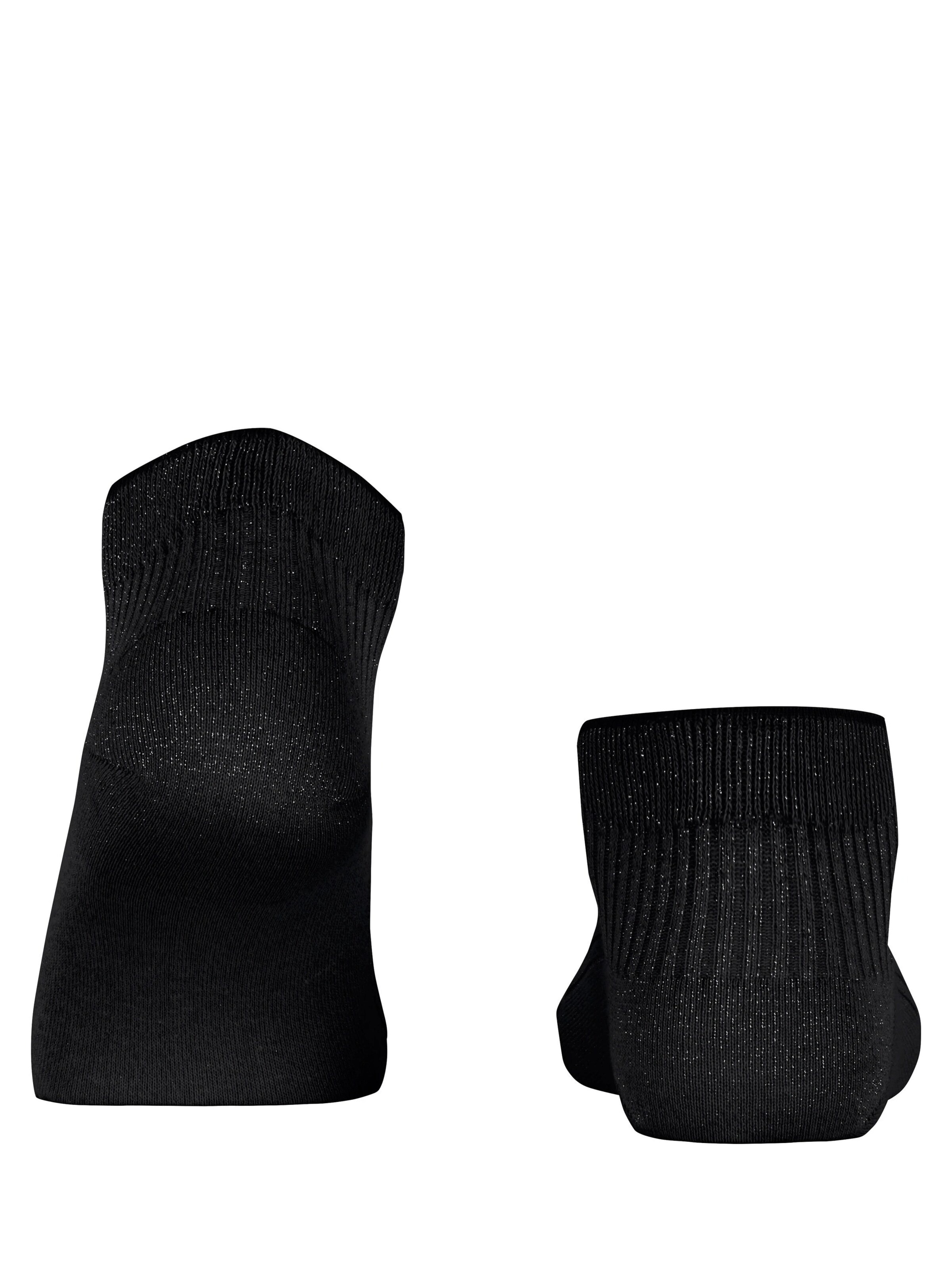 FALKE Socks 'Shiny Rib' in Black