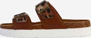 Kaporal Mules in Brown: front