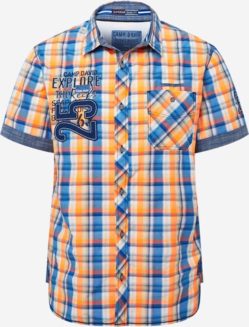 CAMP DAVID Košile 'Fly and Cruise' – oranžová: přední strana