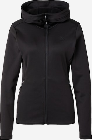 Didriksons Athletic Fleece Jacket 'ANNELI' in Black: front