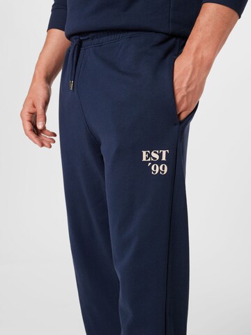 !Solid Loose fit Pants in Blue