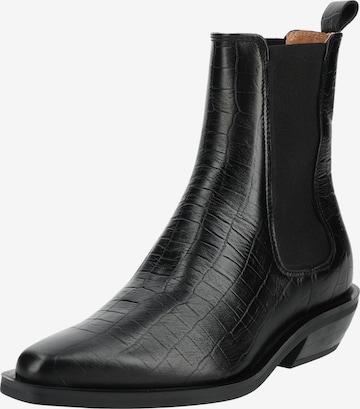 PAVEMENT Chelsea Boots in Black: front