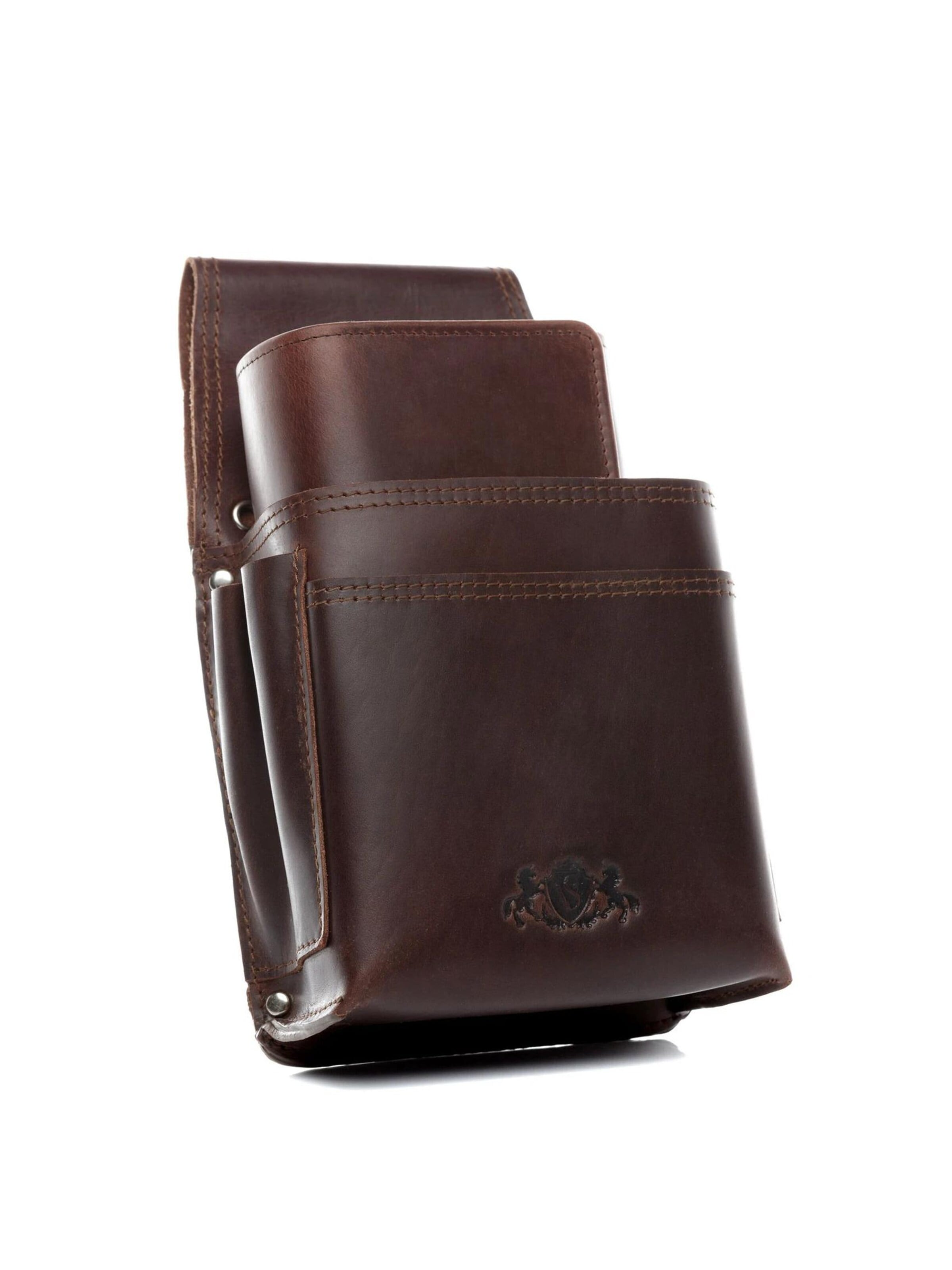 SID & VAIN Fanny Pack 'Kellner-Geldbörse & Holster ABERDEEN' in Brown