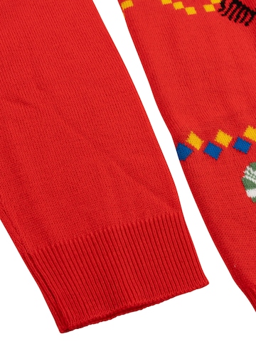 Snoopy & Die Peanuts Pullover 'Weihnachtspullover' in Rot