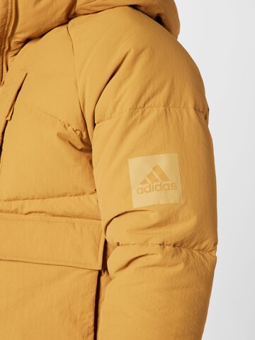 ADIDAS SPORTSWEAR Μπουφάν πεζοπορίας 'Big Baffle' σε καφέ