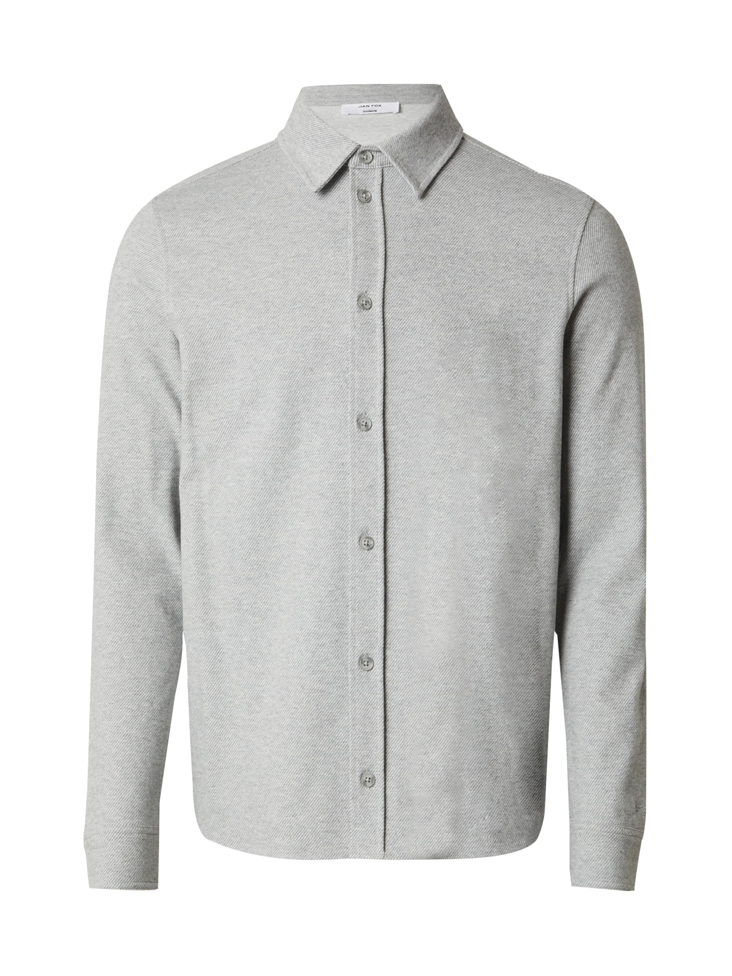 DAN FOX APPAREL Button Up Shirt 'Eddi' in mottled grey, Item view