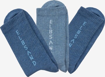 Elbsand Socks in Blue: front