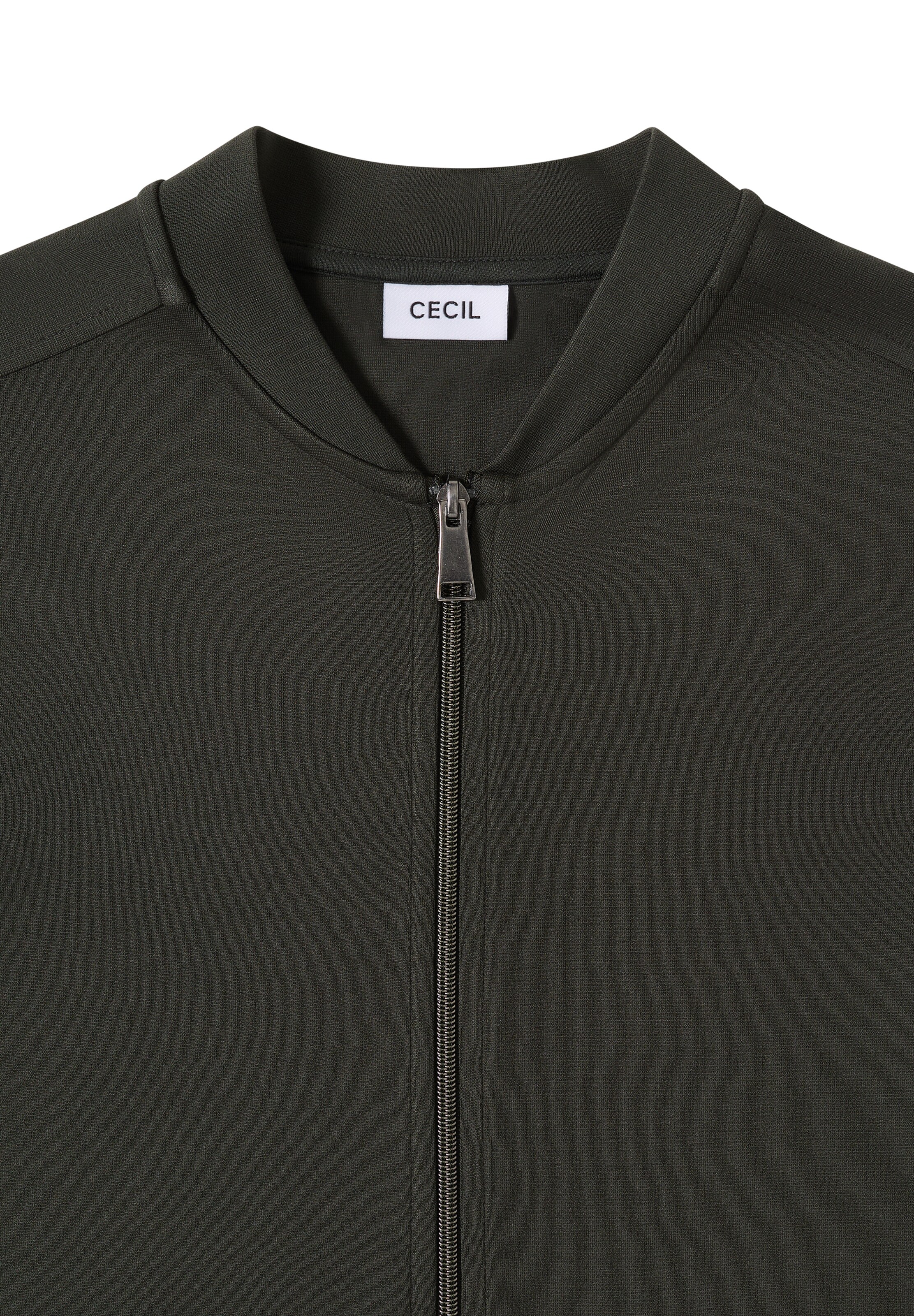 CECIL Sweatjacke in Grün