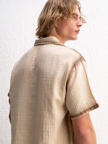 Giesto Regular fit Overhemd in Beige