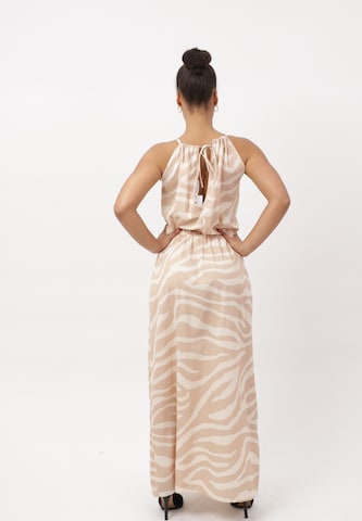 Elara Dress in Brown
