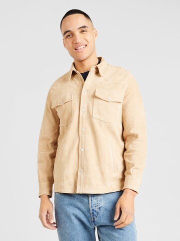 Dondup Between-season jacket in Brown: front