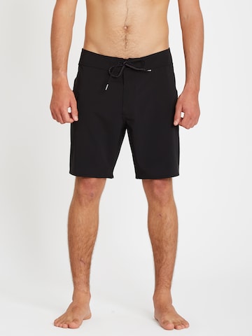 Volcom Swimming Trunks 'LIDO SOLID MOD 18 ' in Black: front