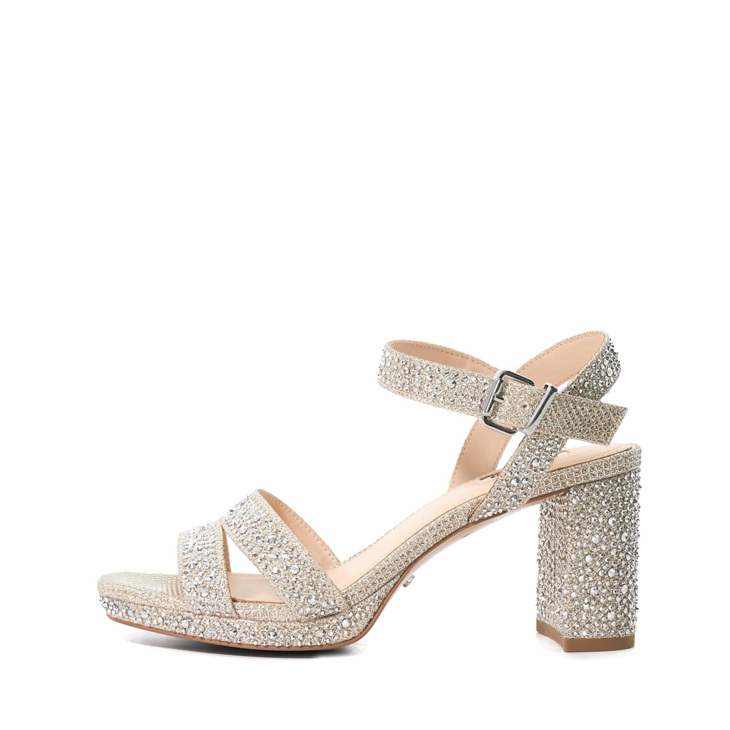 Sandales à lanières 'Manifesting' Dune LONDON en or