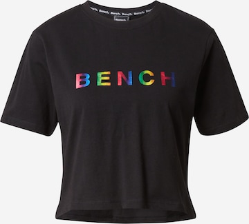 BENCH Shirt 'ELISON' in Zwart: voorkant
