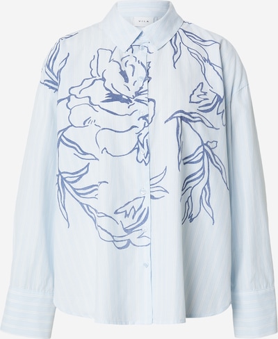 VILA Pusero 'VIFLORINA' värissä vaaleansininen / valkoinen, Tuotenäkymä