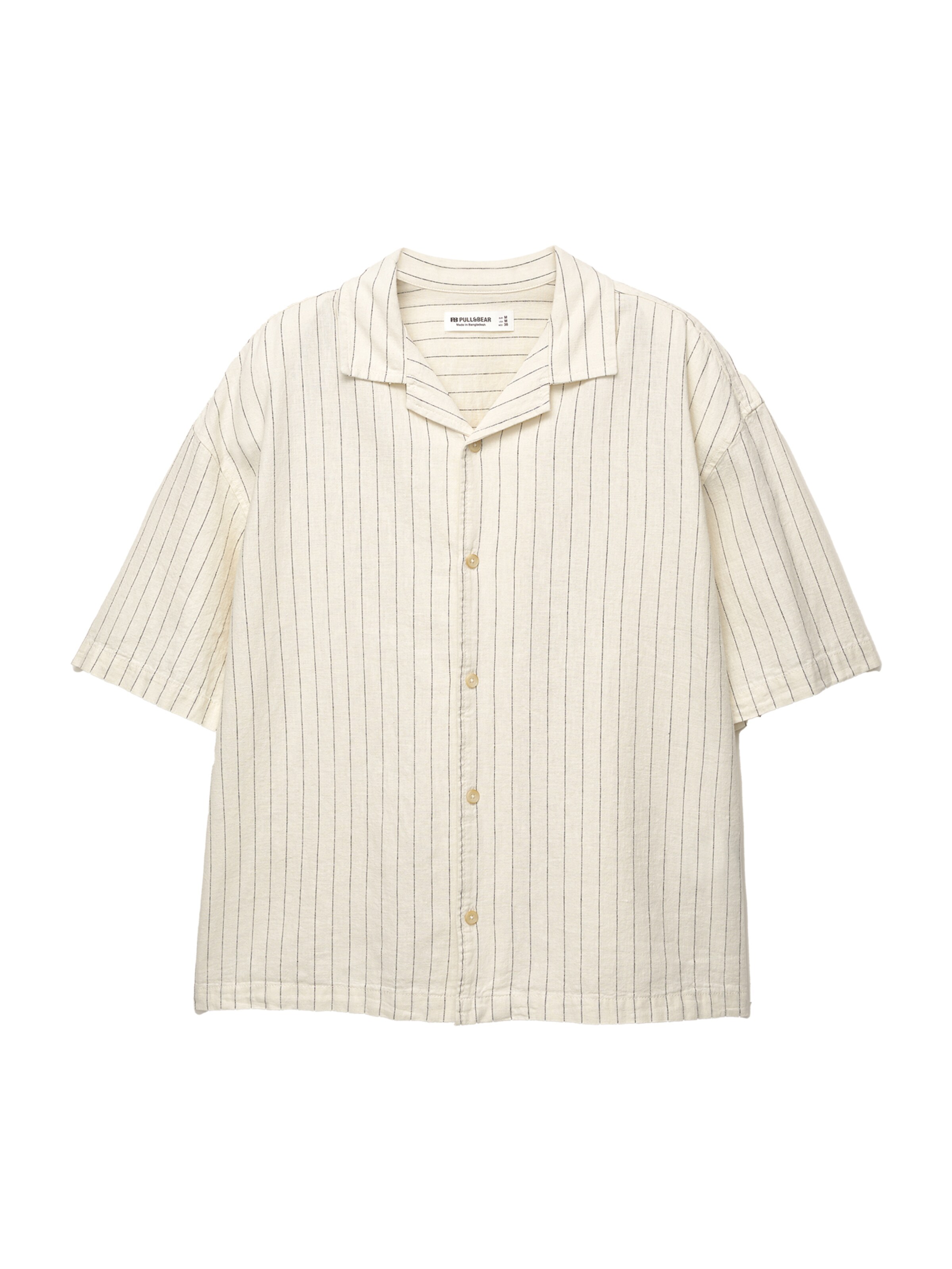 Pull&Bear Comfort fit Koszula w kolorze biały: przód