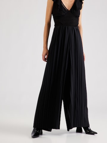 Wide leg Pantaloni 'Lucila' de la Guido Maria Kretschmer Women pe negru: față