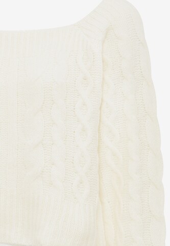 Pull-over swirly en blanc