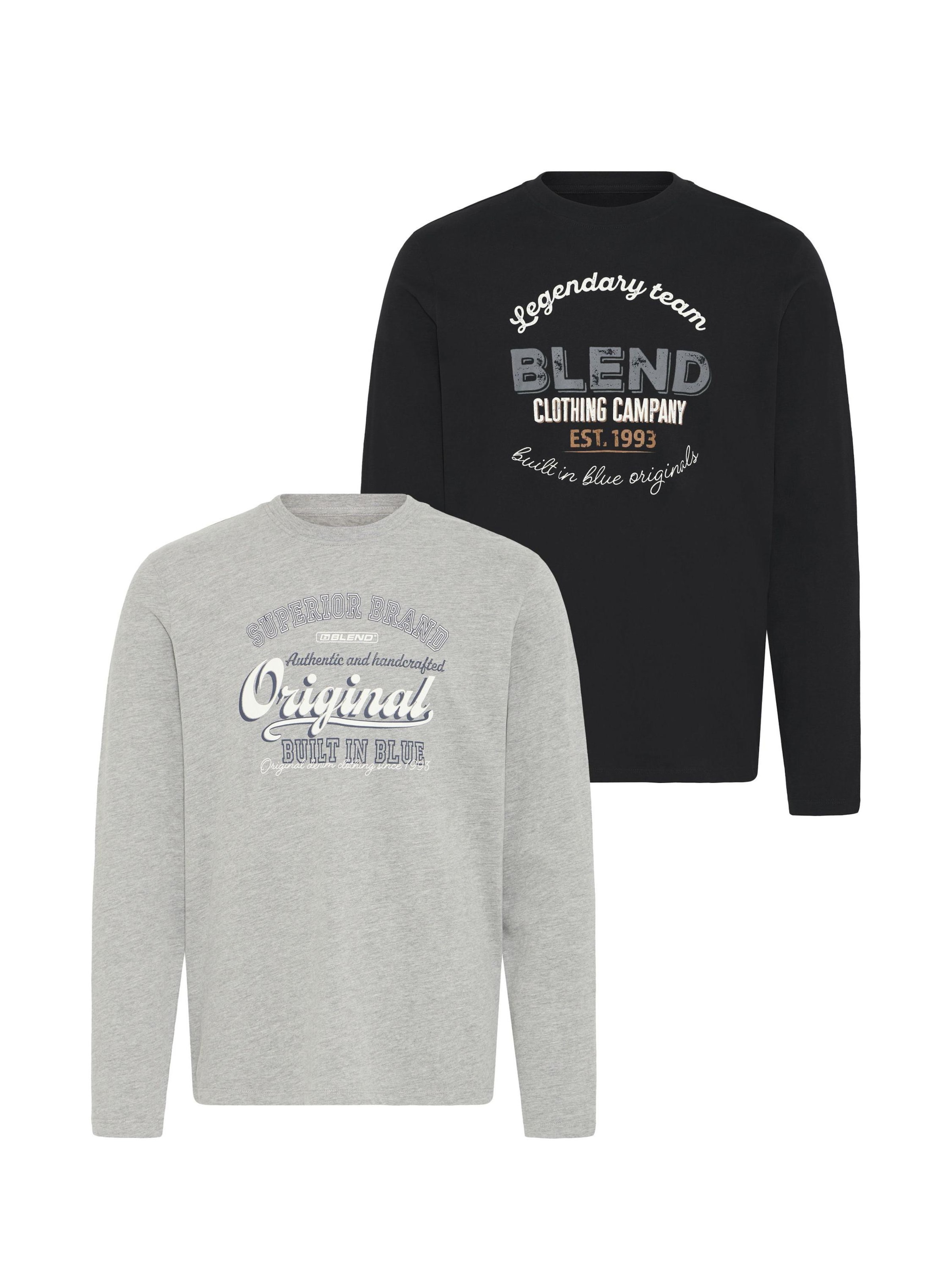 Sweat-shirt ' BHBenap 2 PACK ' BLEND en noir : devant