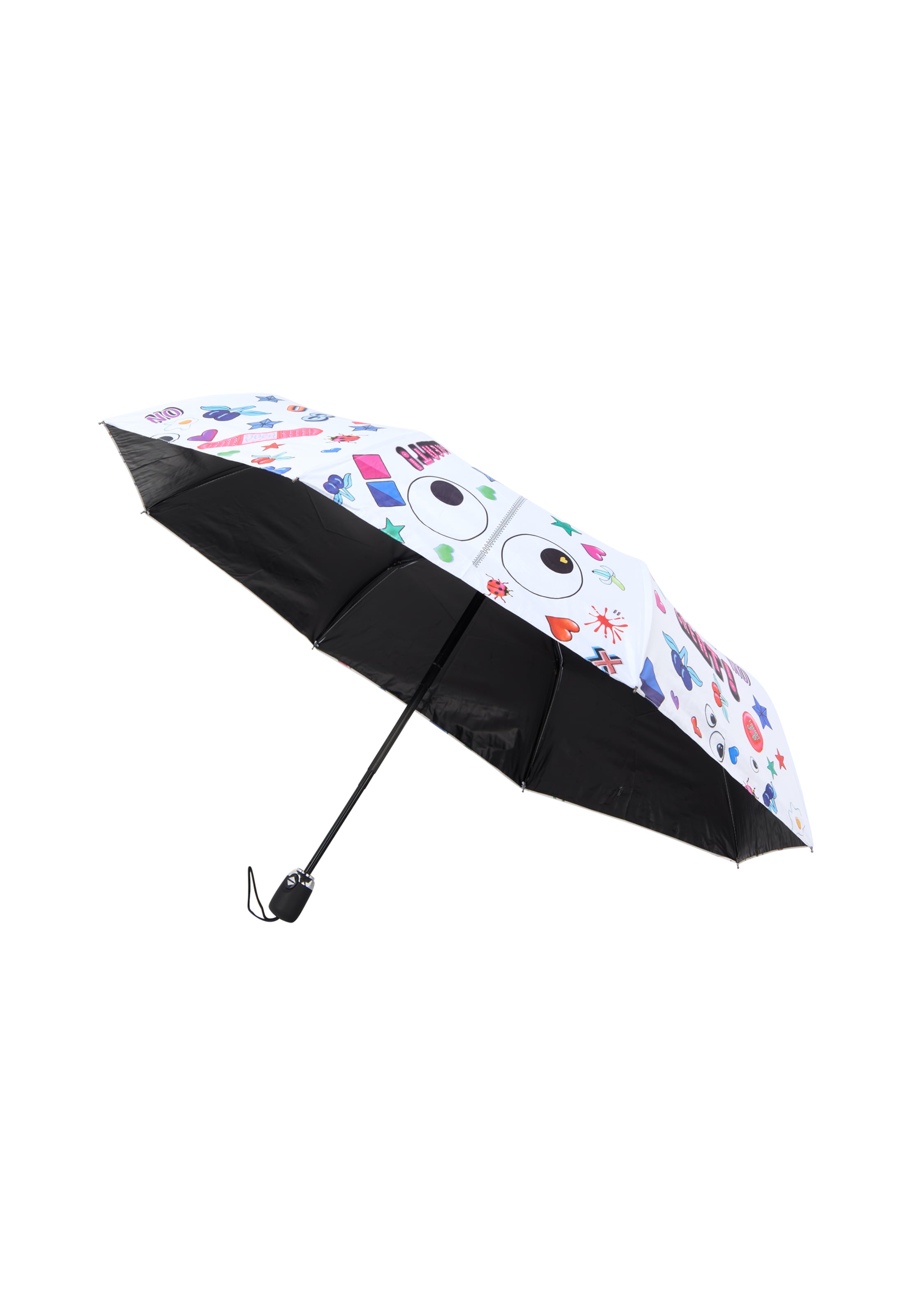 MYMO Sateenvarjo 'Pop Eyetheme' värissä valkoinen: etupuoli