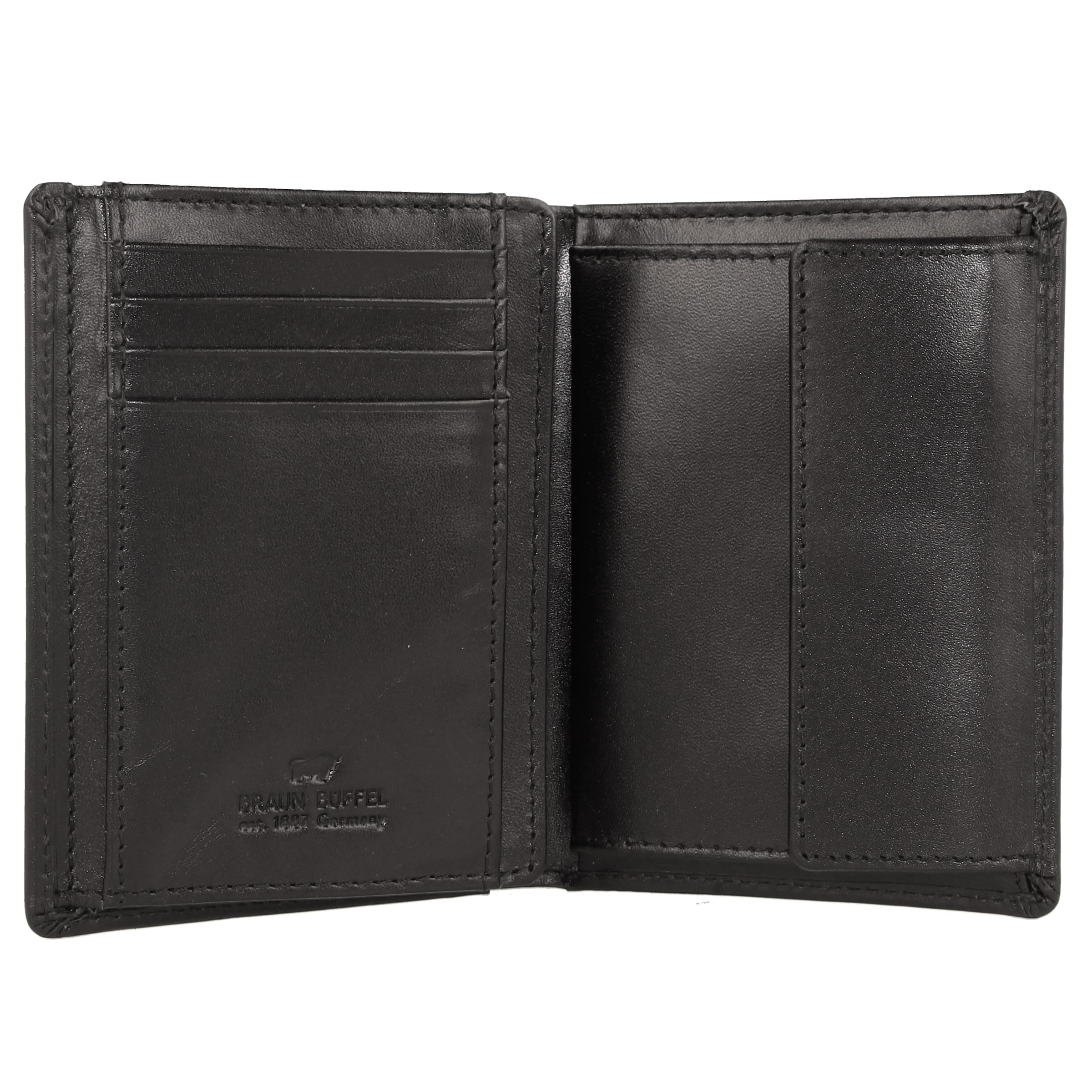 Porte-monnaies 'Arezzo' Braun Büffel en noir