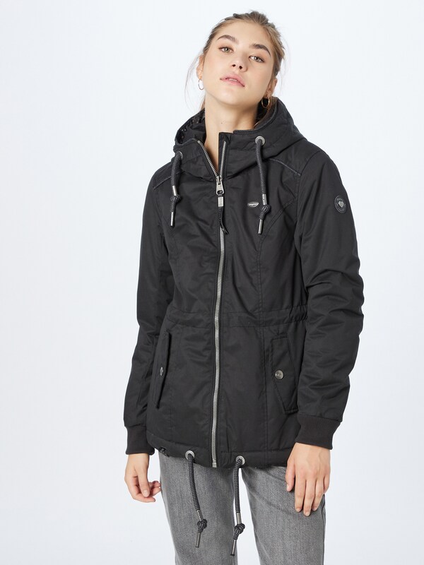 Ragwear Between-Seasons Parka 'DANKA' in Black