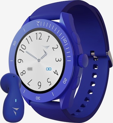 Montre digitale Techmade en bleu : devant