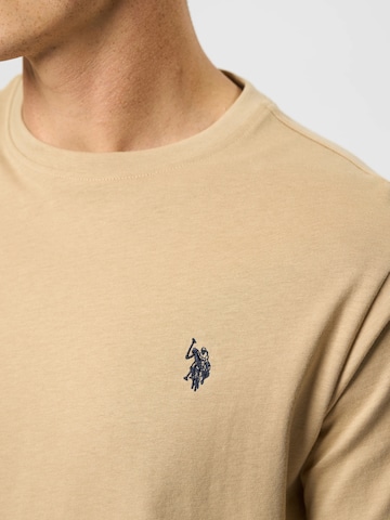 U.S. POLO ASSN. T-Shirt 'Arjun' in Beige