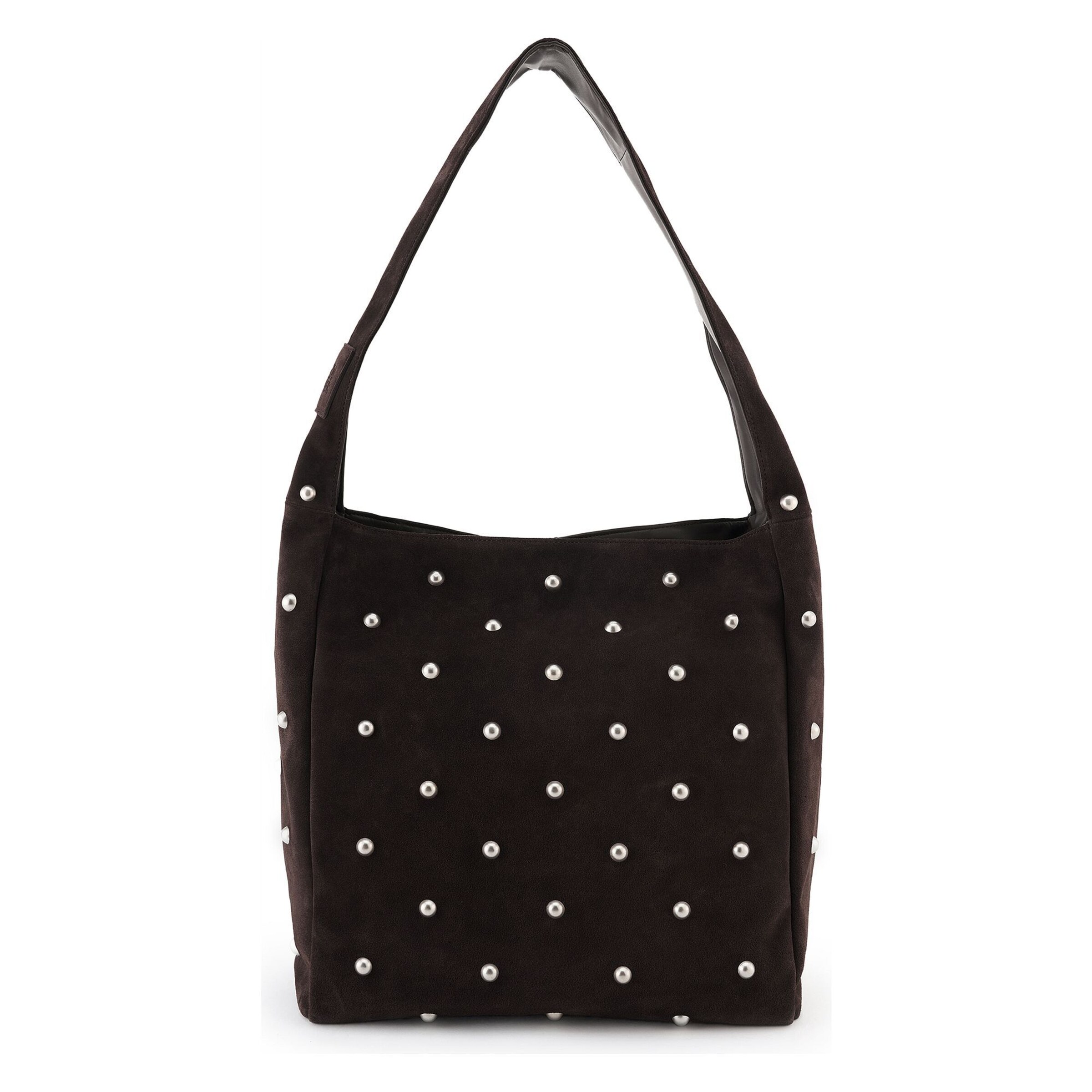 FREDsBRUDER Schultertasche 'Endless Beads in One Size in dunkelbraun, Produktansicht
