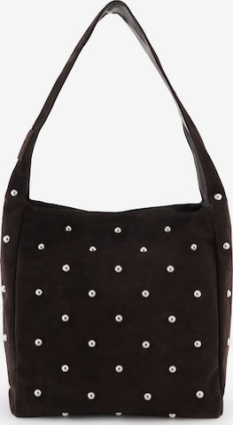 FREDsBRUDER Schultertasche 'Endless Beads in Braun: Vorderseite