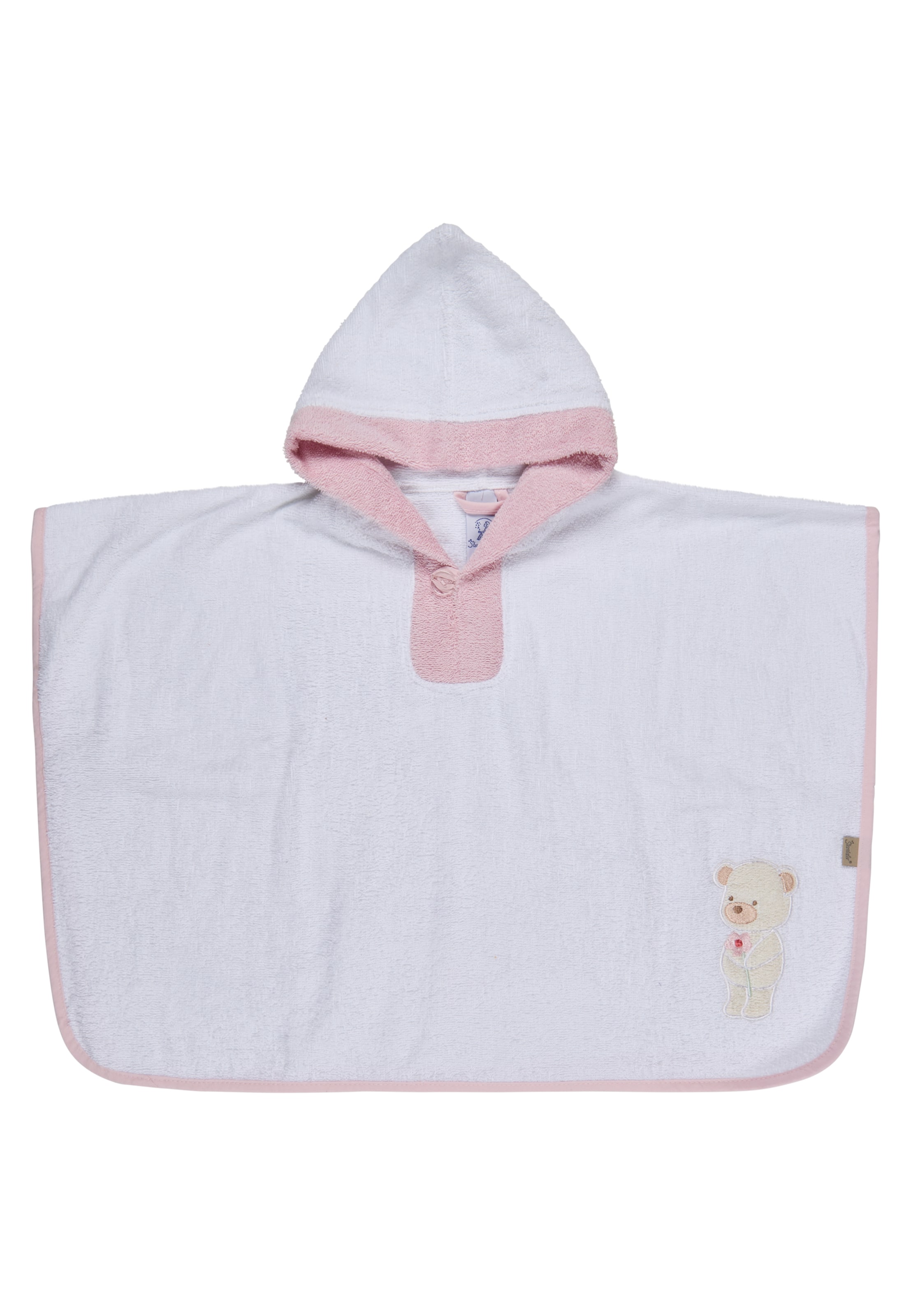 STERNTALER Bathrobe 'BÄR Betty' in White